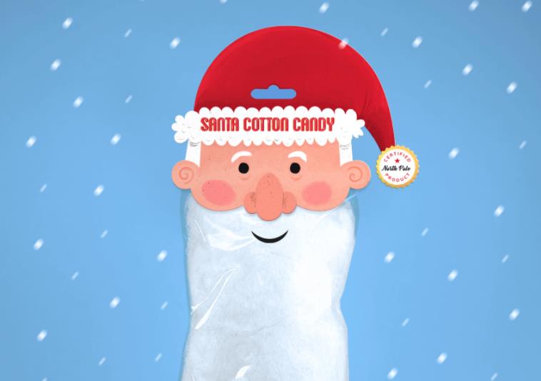 圣誕老人形象的棉花糖包裝設(shè)計(jì) 圣誕老人形象的棉花糖包裝設(shè)計(jì)