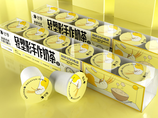 線上奶茶包裝設(shè)計，奶茶包裝設(shè)計