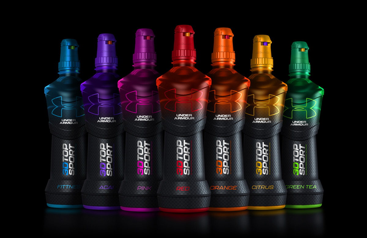 一款非常炫酷的3D運(yùn)動飲料包裝設(shè)計